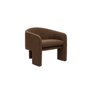 Marla Chocolate Brown Boucle Accent Chair