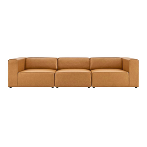 Joplin 3PC Vegan Leather Sofa