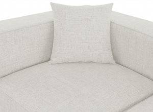 Cube 108" Fabric Upholstered 5pc Modular Sectional Cream