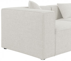 Cube 108" Fabric Upholstered 5pc Modular Sectional Cream