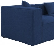 Cube 108" Fabric Upholstered 3pc. Modular Sofa