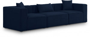 Cube 108" Fabric Upholstered 3pc. Modular Sofa