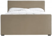 Battan Velvet Bed Beige