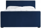 Battan Velvet Bed Navy