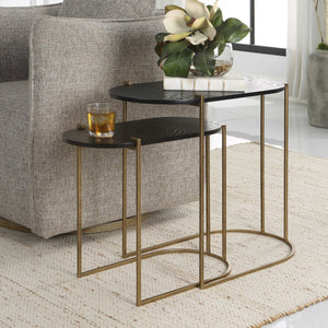 AZTEC NESTING TABLES, S/2