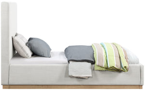 Alfie Linen Textured Fabric Bed