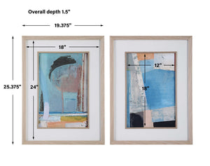 BRILLIANT CLOUDS FRAMED PRINTS, S/2