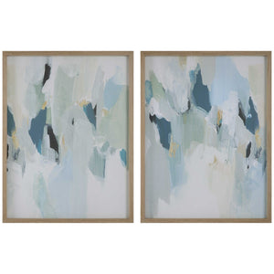 SEABREEZE FRAMED CANVAS, S/2