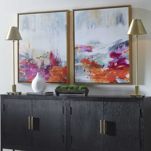 COLOR THEORY FRAMED CANVASES, S/2