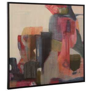 GERANIUM AND GINGER FRAMED CANVAS