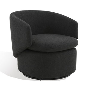 Phyllis Boucle Swivel Accent Chair