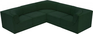 Ollie 98" Boucle Fabric Upholstered 5pc. Modular Sectional