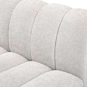 Quinn 101" Chenille Fabric Upholstered 5pc. Modular Sectional