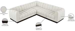 Quinn 101" Chenille Fabric Upholstered 5pc. Modular Sectional