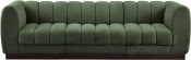 Quinn 101" Chenille Fabric Upholstered 3pc. Modular Sofa