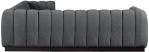 Quinn 101" Chenille Fabric Upholstered 5pc. Modular Sectional