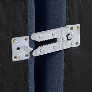 Indulge 105" Linen Textured Fabric Upholstered 5pc. Modular Sectional Navy Blue