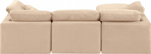 Indulge 105" Velvet Upholstered 4pc. Modular Sectional