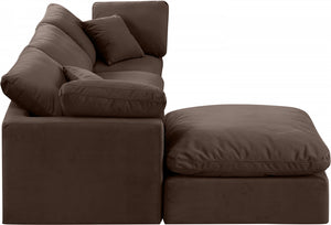 Indulge 105" Velvet Upholstered 4pc. Modular Sectional