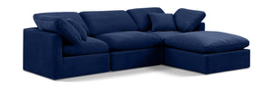 Indulge 105" Velvet Upholstered 4pc. Modular Sectional