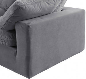 Comfy 119" Velvet Upholstered 4pc. Modular Sectional