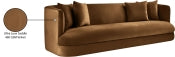 Alder 93.5" Velvet Upholstered Sofa