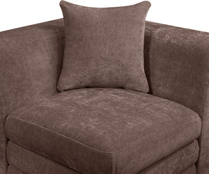 Stellar 114" Chenille Fabric Upholstered 4Pc. Modular Sectional