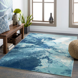 Oceanic Patchwork 8" x 10" Rug