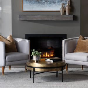 Hudson Textured Brass Cocktail Table