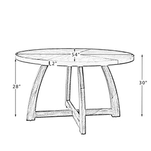 Haltsburg 54" Round Dining Table