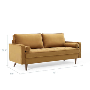 Gemma Velvet Sofa