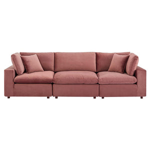 Lax Super Stuffed 3PC Velvet Sofa