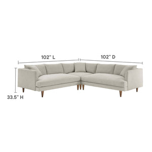Mix Down-filled 2PC Sectional