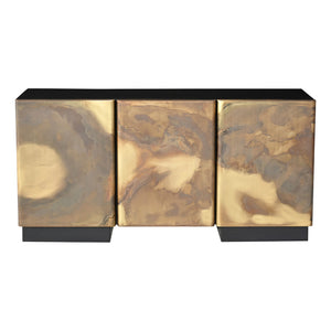 60" Lavish Mango Wood Sideboard Brown