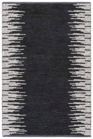Natural Fiber Black Rug