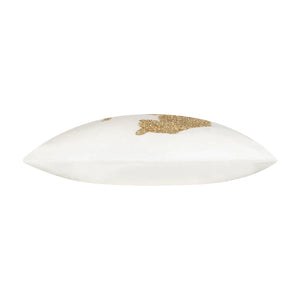 Safara Panther Ivory Gold Pillow