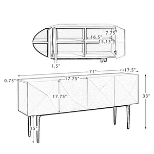 Century 4-Door Sideboard