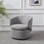 Phyllis Boucle Swivel Accent Chair