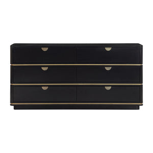 Julieta Black 6 Drawer Dresser