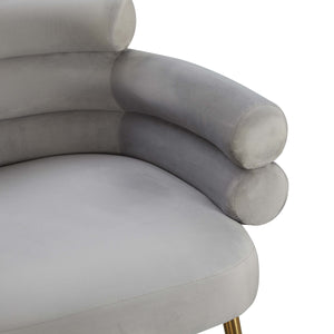 Dente Grey Velvet Dining Chair By Inspire Me! Home Decor