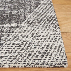 Vivid 5'x8' Charcoal and Ivory Area Rug