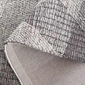 Vivid 5'x8' Charcoal and Ivory Area Rug