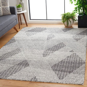 Vivid 5'x8' Charcoal and Ivory Area Rug