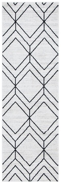 Renner 6x6 Ivory & Black Square Area Rug