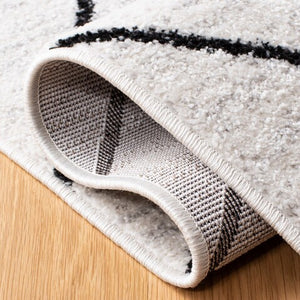 Renner 6x6 Ivory & Black Square Area Rug