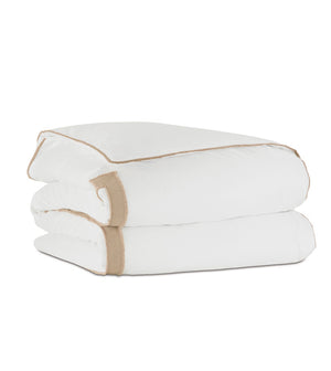 BRENTWOOD JUTE BORDER DUVET COVER AND COMFORTER