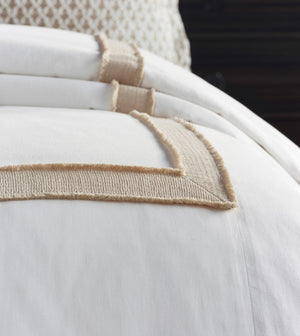 BRENTWOOD JUTE BORDER DUVET COVER AND COMFORTER