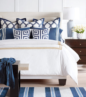 BRENTWOOD JUTE BORDER DUVET COVER AND COMFORTER