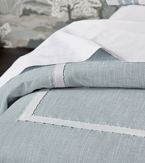 AMBERLYNN MITERED PICOT DUVET COVER AND COMFORTER