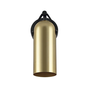 Denver Wall Sconce Set of 2 (Gold and Black)